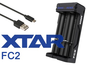 XTAR FC2 Li-ion / Ni-MH batterijlader